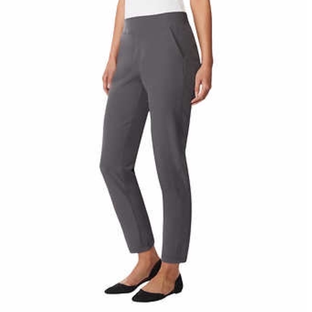 Gray stretch dress pants